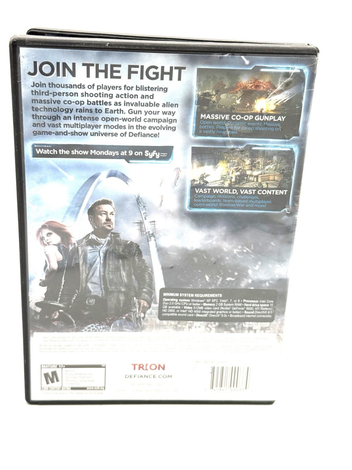 Defiance (PC) DVD-ROM Shooter Game Disc – Trion, M Rated, Multiplayer
