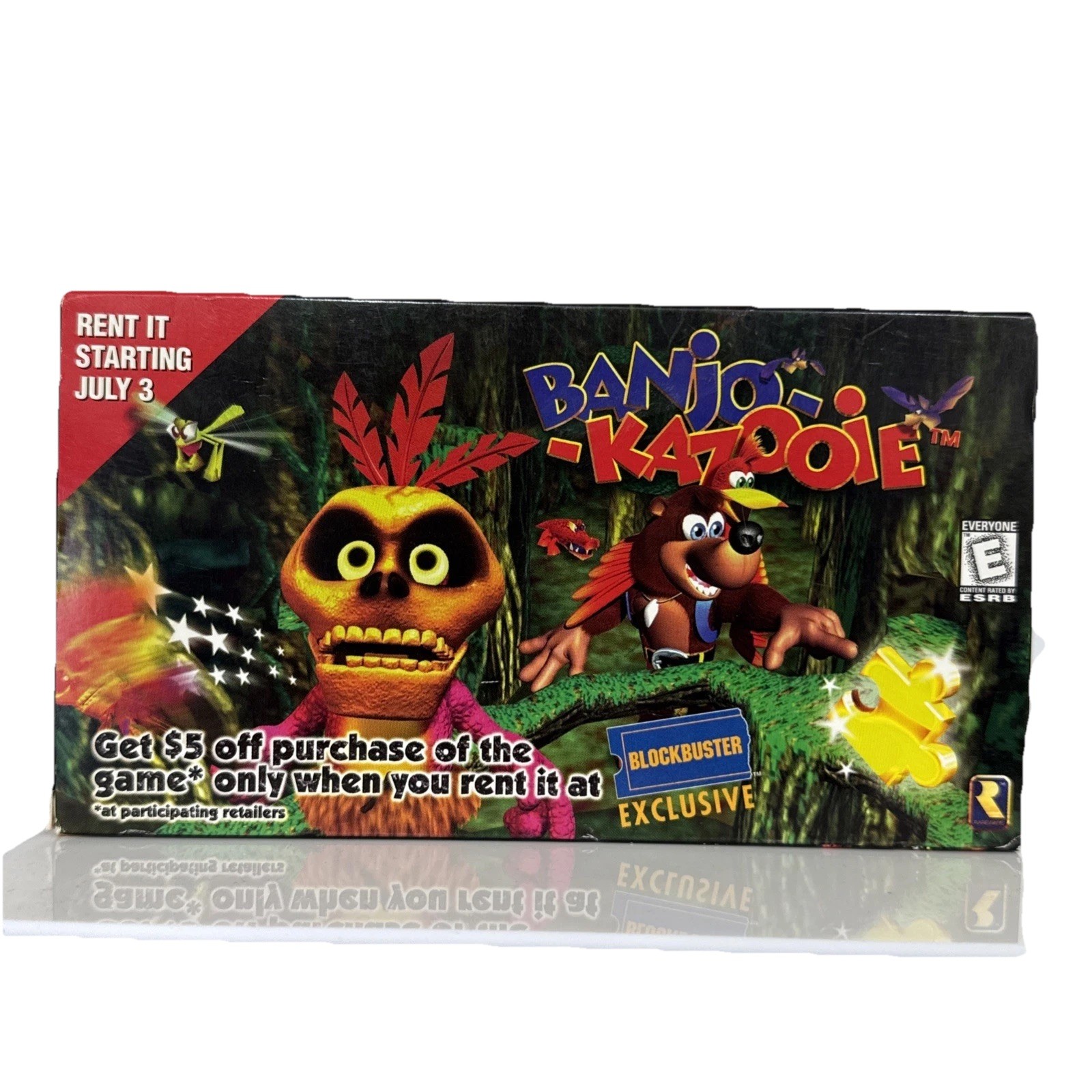 Banjo-Kazooie Nintendo 64 1998 Toys R Us – Promo VHS Tape N64 Blockbuster Exclus