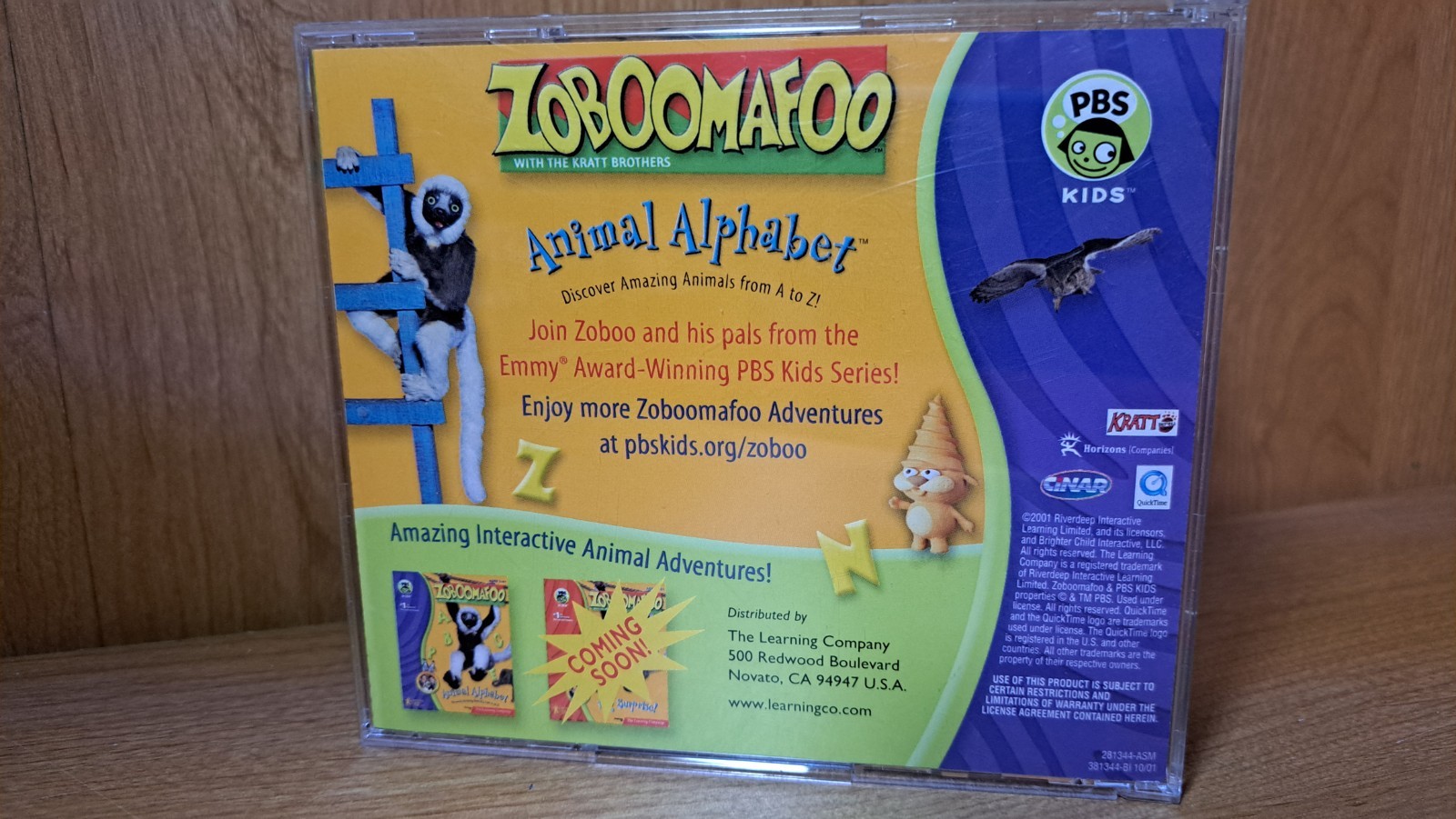 Video Game PC Zoboomafoo Animal Alphabet Discover animal A to Z