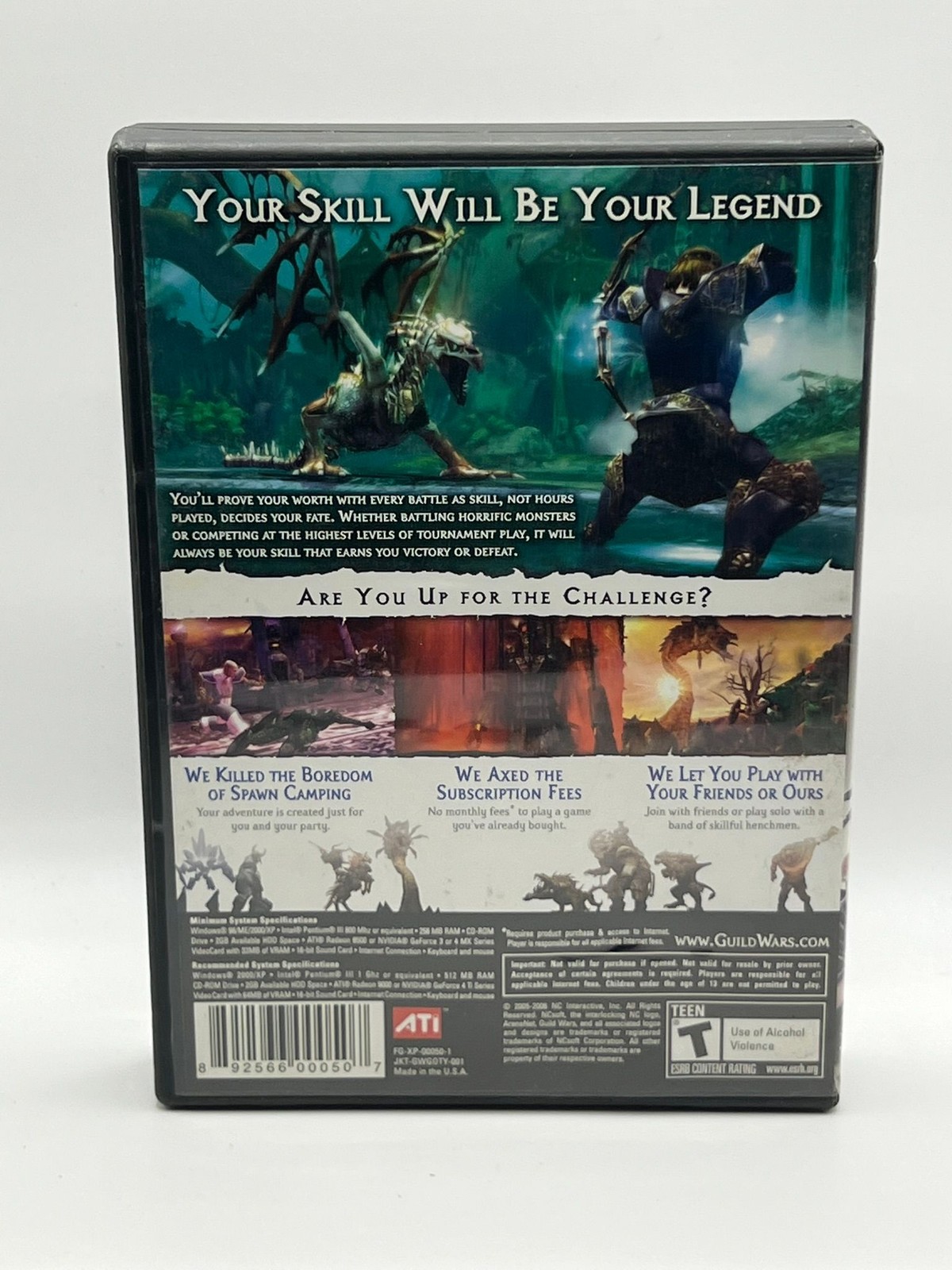 Guild Wars Game of the Year Edition PC Complete Disc Manual Case NCsoft Arenanet