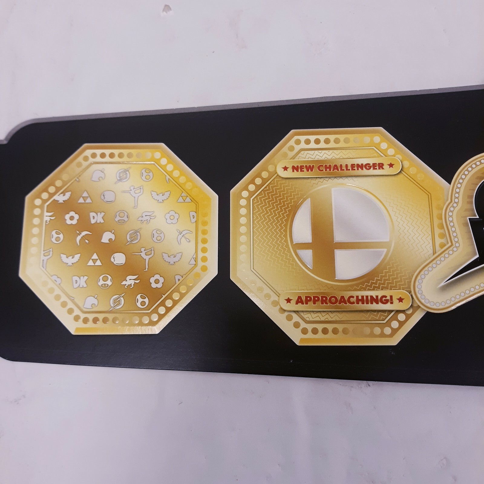 SUPER SMASH BROS CHAMPION BELT Promotional Promo Display Nintendo 2014 3DS