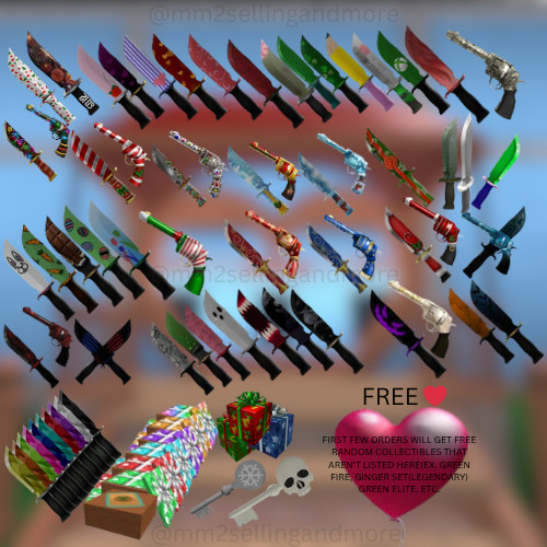 MM2 Collectible Set(READ DESC) – Roblox Murder Mystery 2 – Fast Virtual Delivery