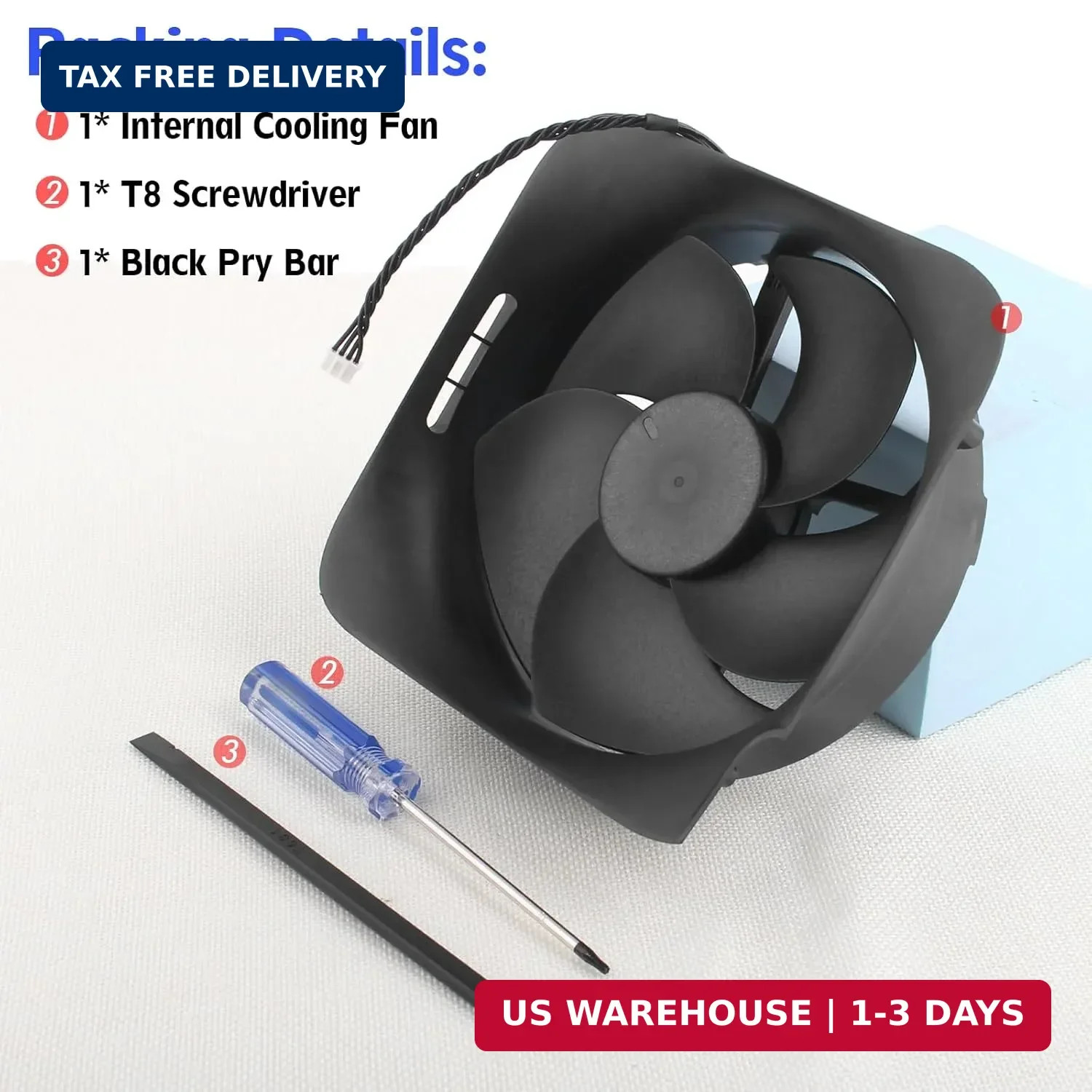 for Xbox Series X Internal Cooling Fan Replacement for Xbox Series X CPU Cooler
