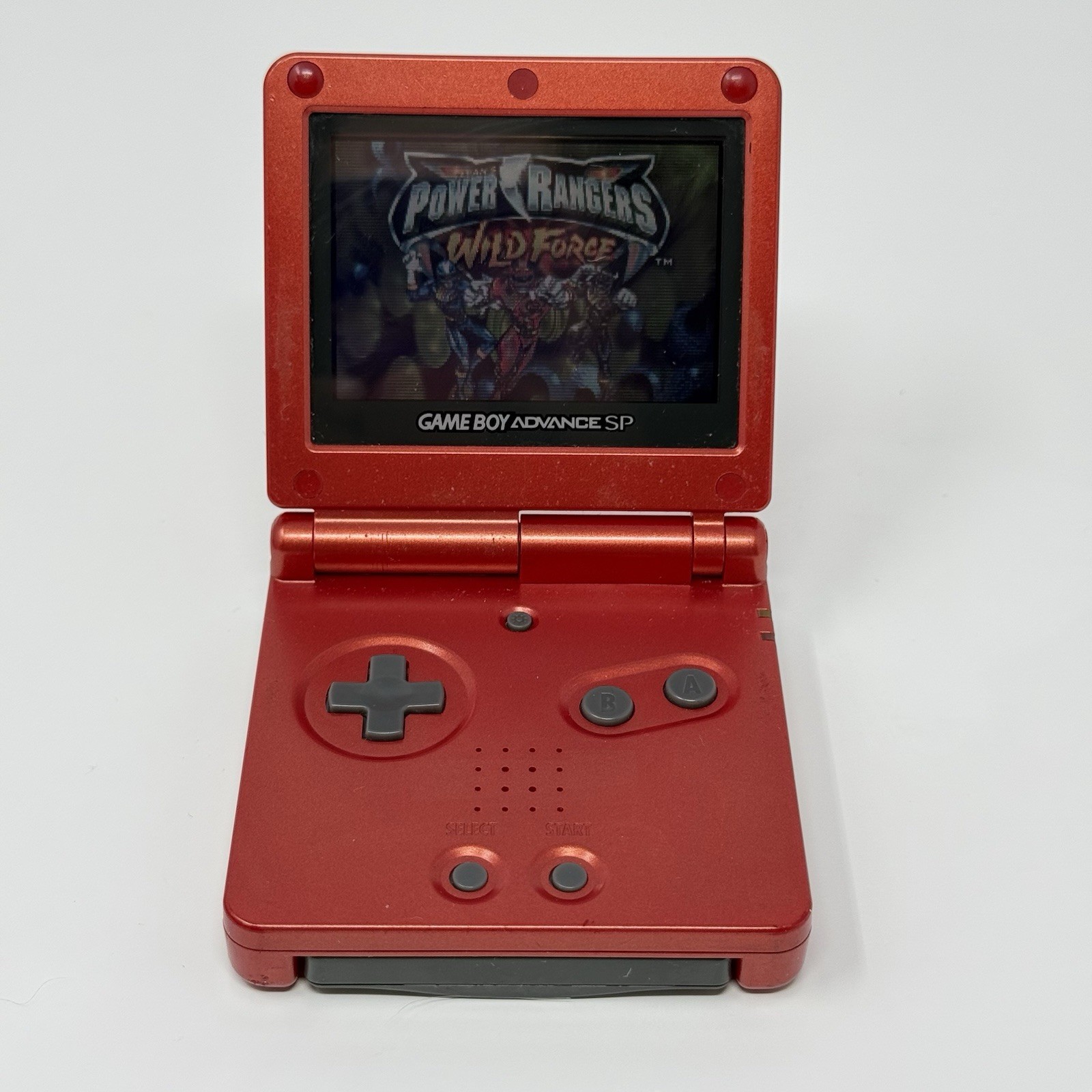 Nintendo Game Boy Advance SP AGS-001 Flame Red Console No Charger Tested