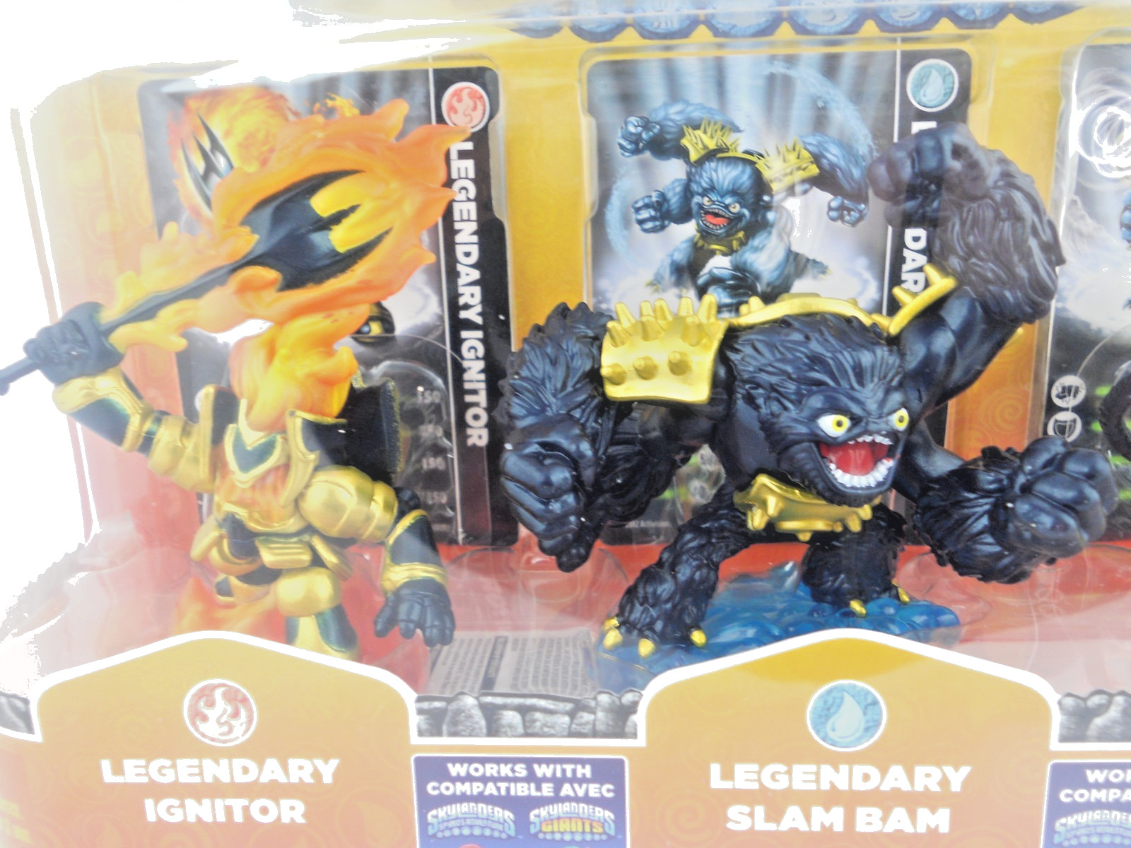 Skylanders Giants Toy R Us Exclusive 3 Pack Legendary Ignitor, Slam Bam, Jet-Vac