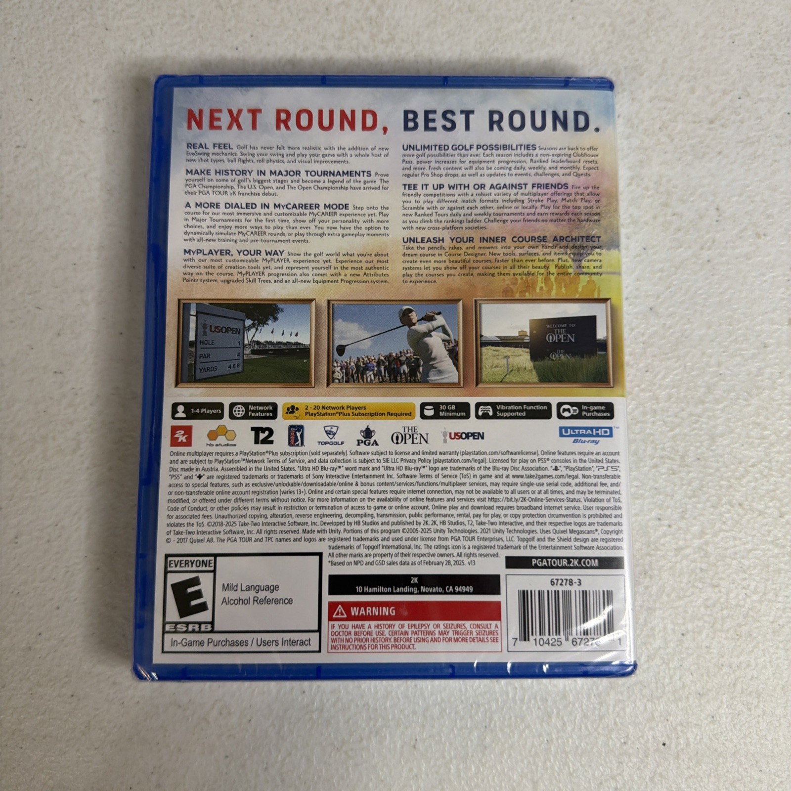 PGA Tour 2K25 PS5 Brand New Sealed 2K