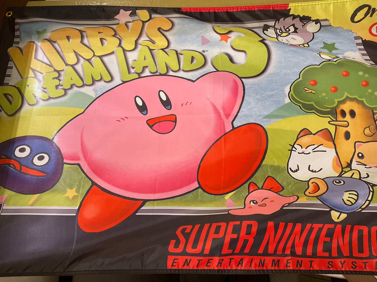Kirby’s Dream Land 3 5′ Flag Super Nintendo Entertainment System SNES 1997