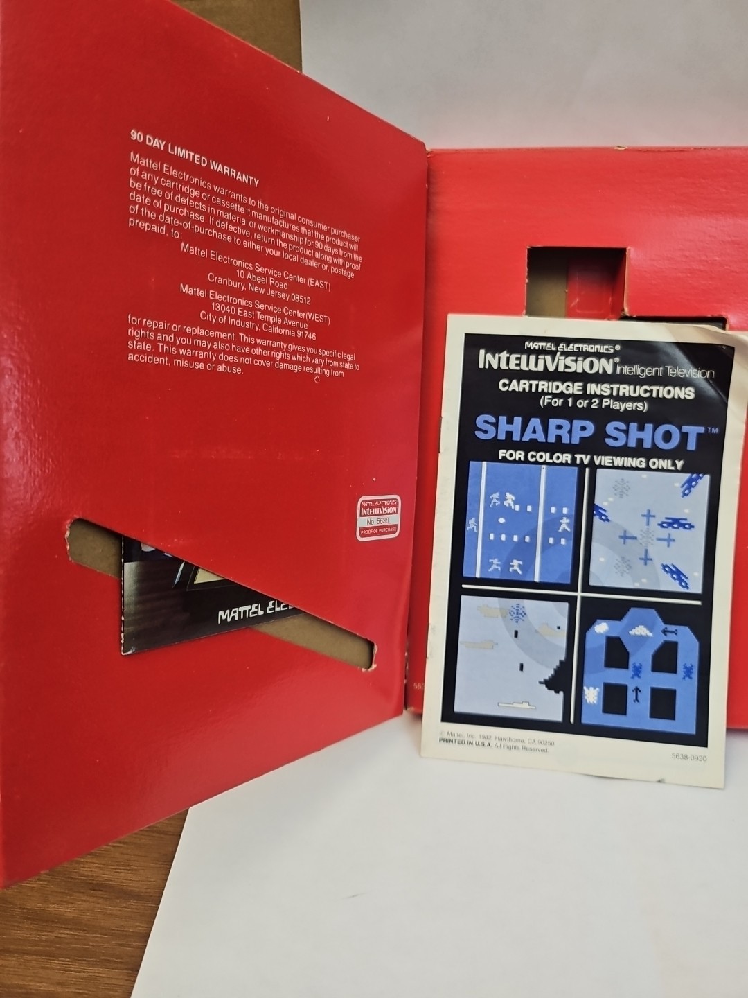Sharp Shot – Intellivision – Game Box Manual Inserts Tested
