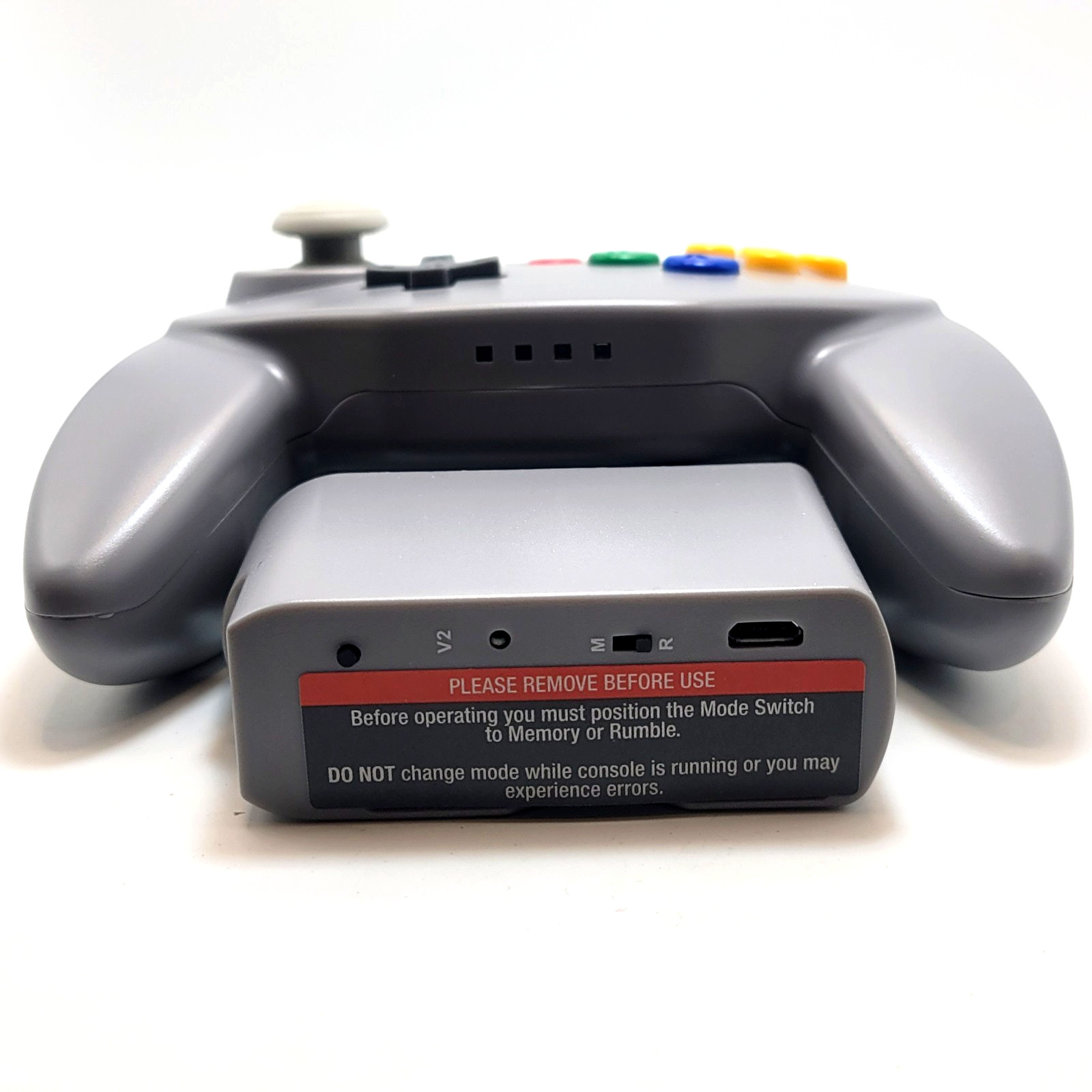 Tribute64 2.4GHz Wireless Controller for N64, Switch, and USB – Classic Gray