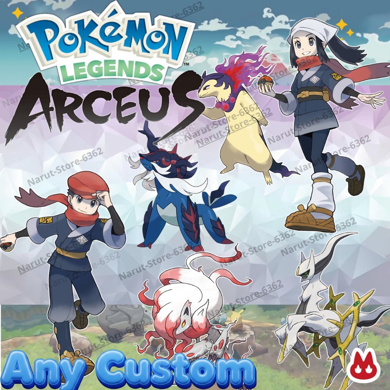 Any Pokémon Shiny or non shiny Alpha🔥Custom🌟for Pokémon Legends Arceus🔥