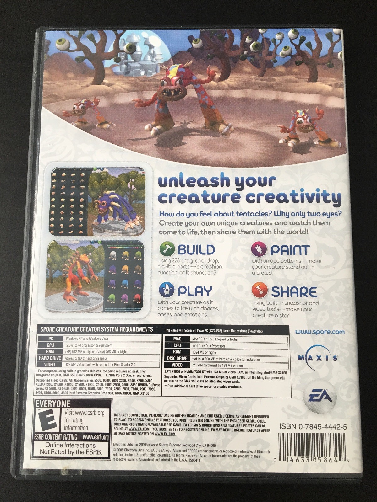 Spore, Creepy and Cute, Spore Creature Creator PC Windows/MAC *Please Read!*