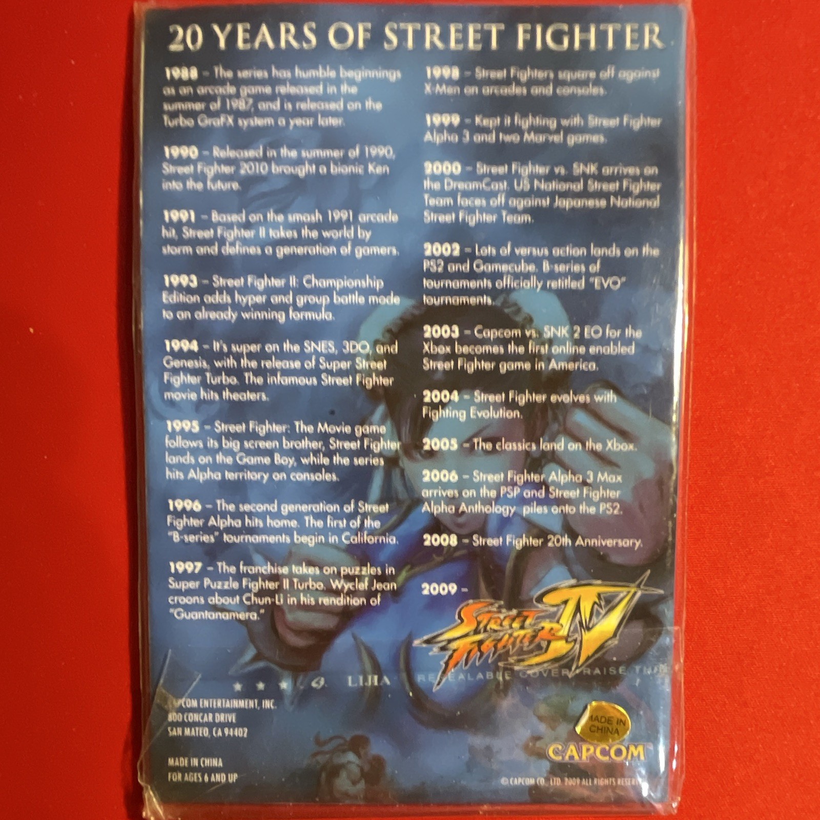 Capcom Street Fighter 20th Anniversary Commemorative Coin 2008