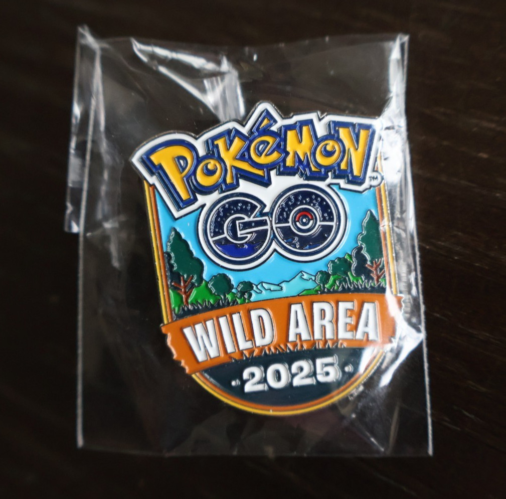 Pokemon GO Wild Area 2025 Limited Edition Exclusive Pin Enamel Official Niantic
