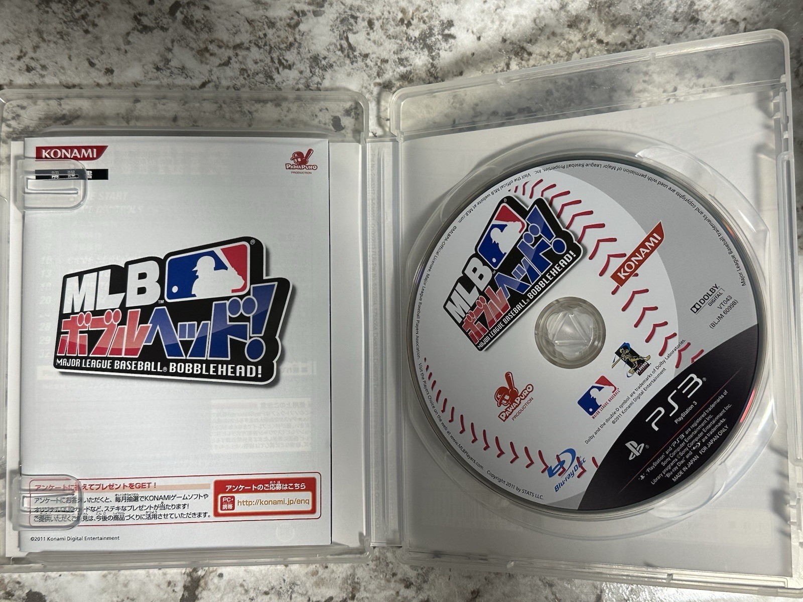 PlayStation 3 Major League Baseball Bobblehead Japan Complete In Box USA SELLER!