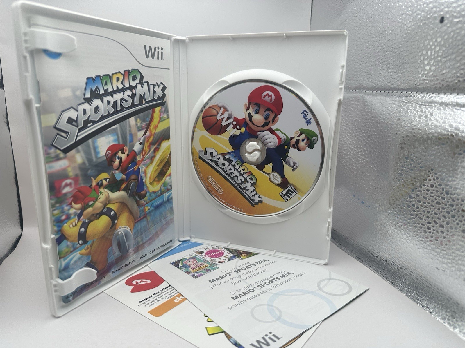 New Super Mario Bros Galaxy Smash Bros Brawl Sports Mix WII Games Lot Bundle CIB