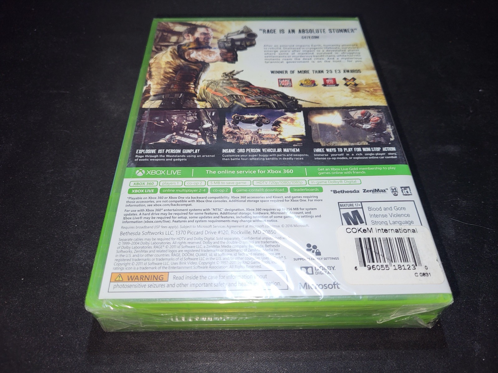 Xbox Greatest Hits 2 Pack Fallout 3 GOTY Edition/Rage Xbox 360/One NEW SEALED