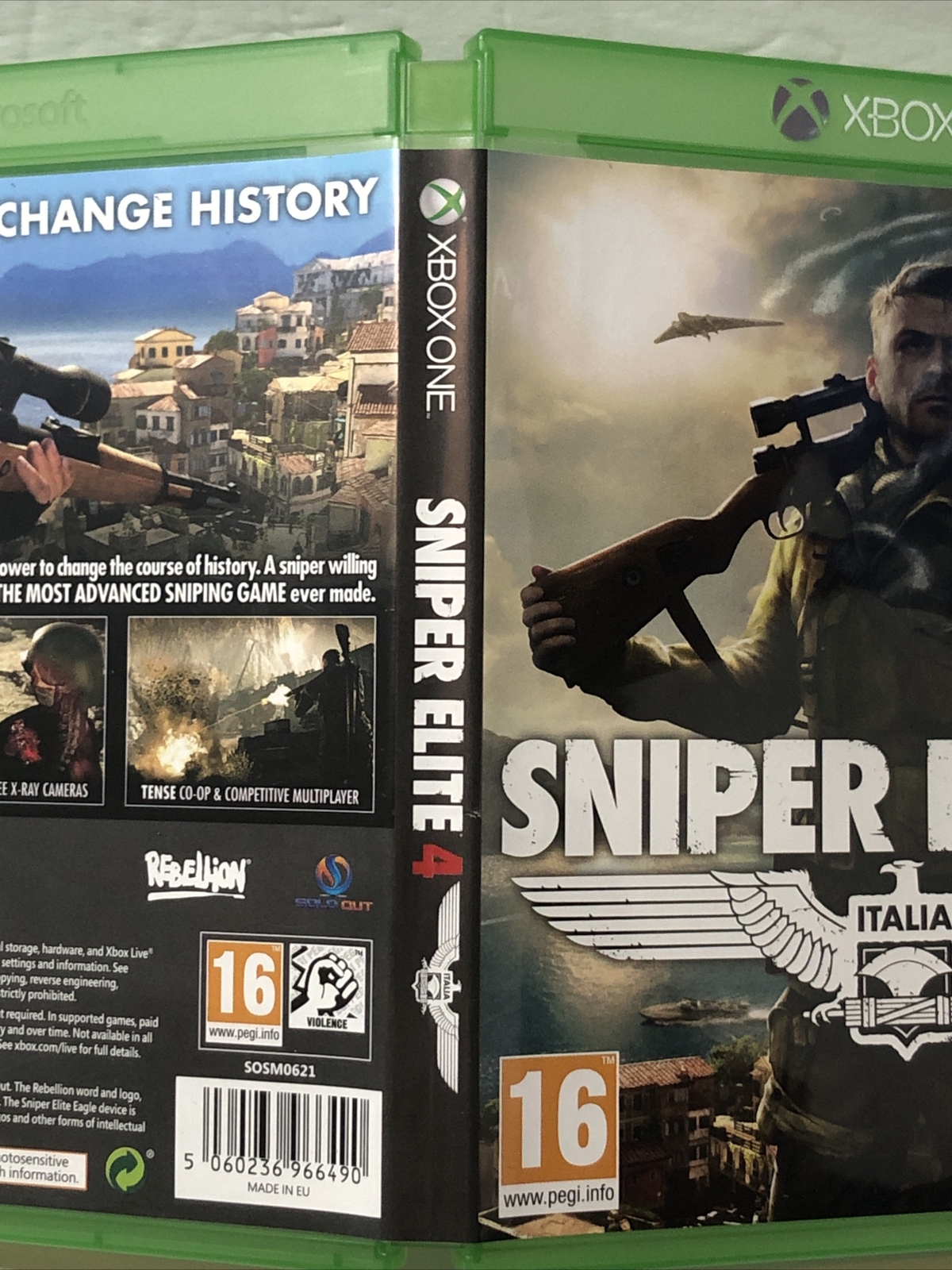 Sniper Elite 4 Italia Microsoft Xbox One 2017 Xbox 1 Authentic tested Working