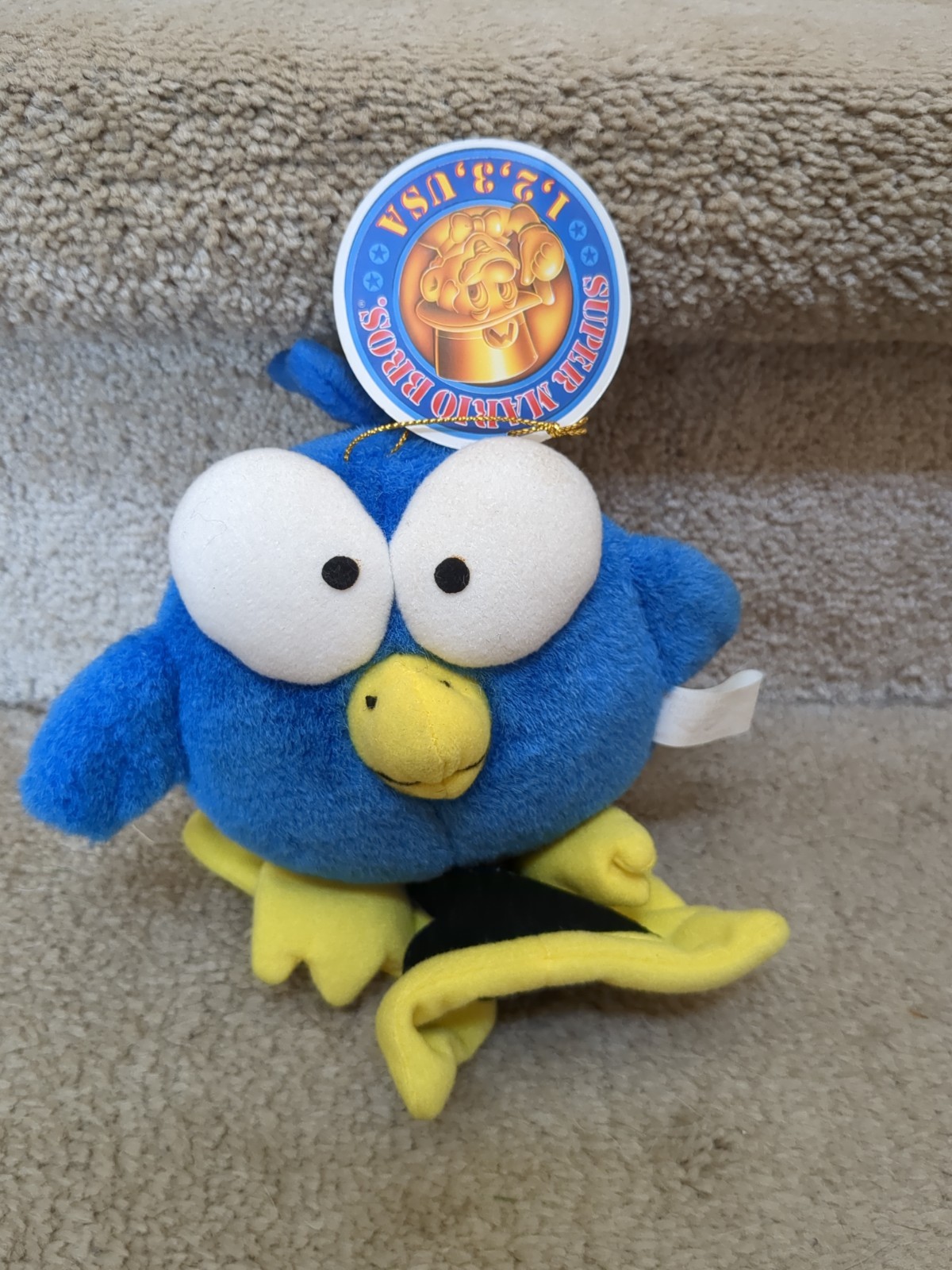 Super Mario Bros All Stars Pidgit Plush 1993 NINTENDO RARE Banpresto Prize Japan
