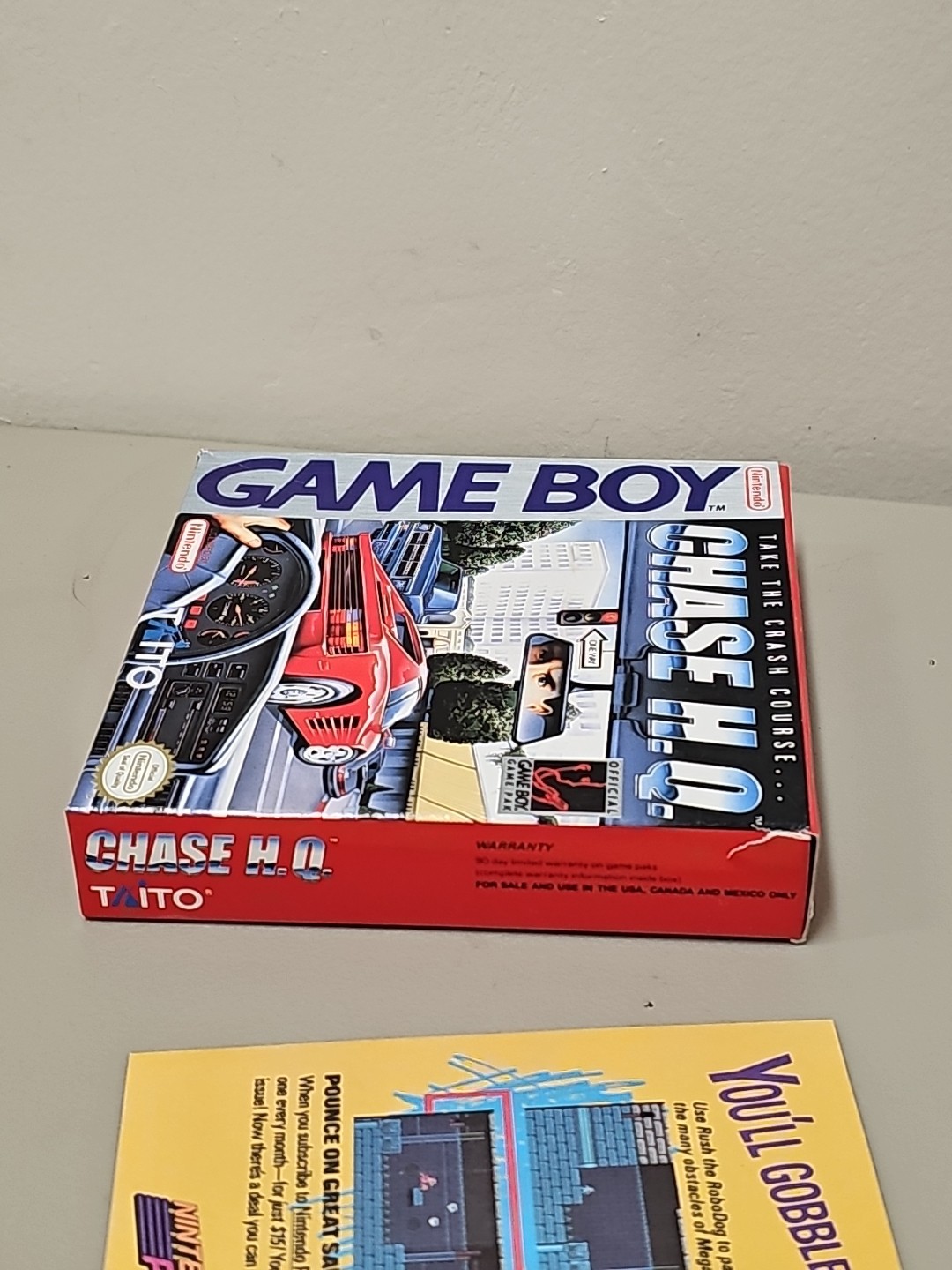 Gameboy CHASE H.Q. HQ Nintendo Game Boy BOX ONLY