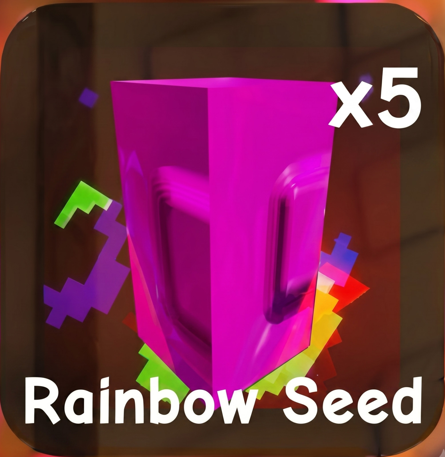 Rainbow Seed x5 – GROW A GARDEN 2⚡FAST DELIVERY ⚡