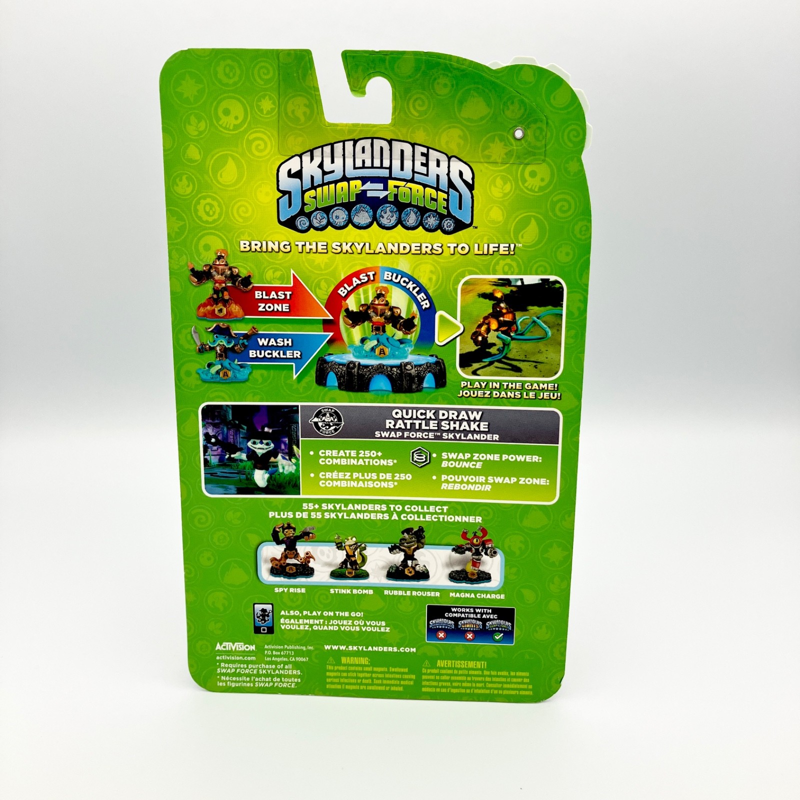 Skylanders Swap Force Quick Draw Rattle Shake Glow in the Dark Figure NEW SEALED