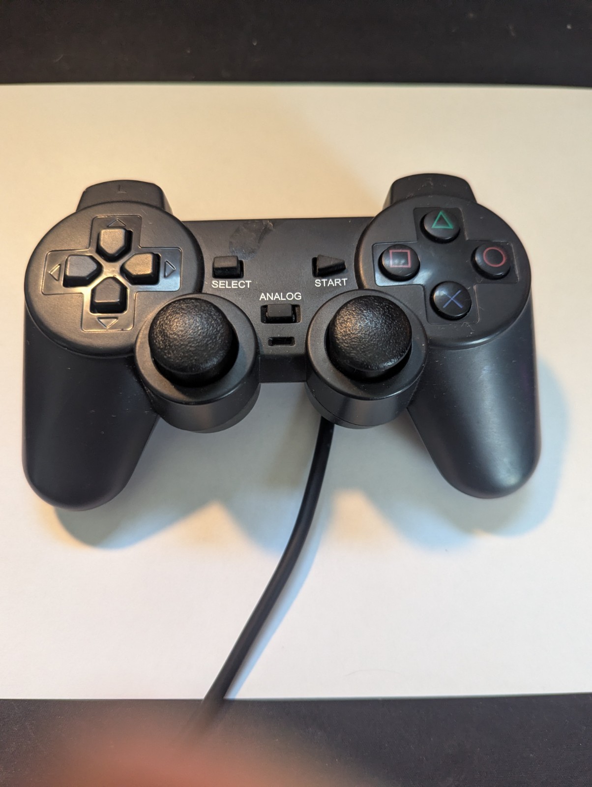 Controller for PlayStation 2 PS2 Wired Black by Voomwa