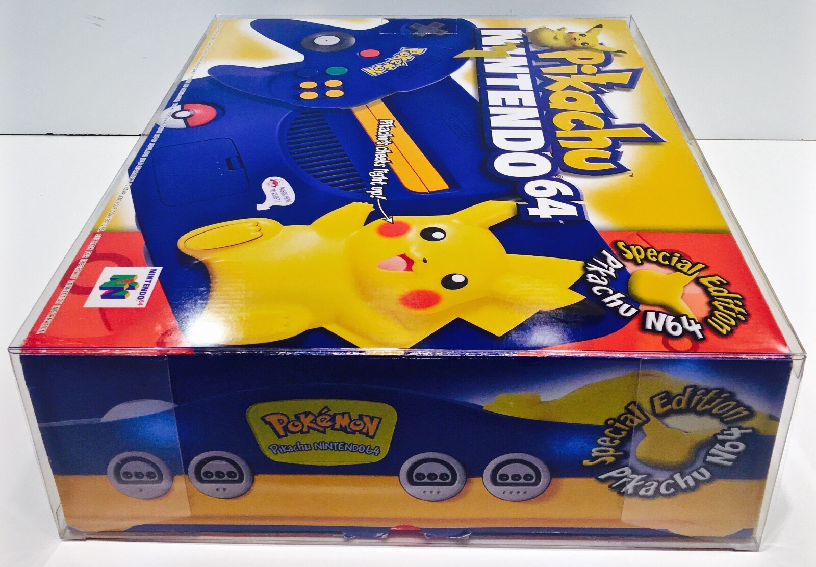 1 Console Box Protector For N64 Pikachu Edition Nintendo 64 Pokemon NTSC ONLY!
