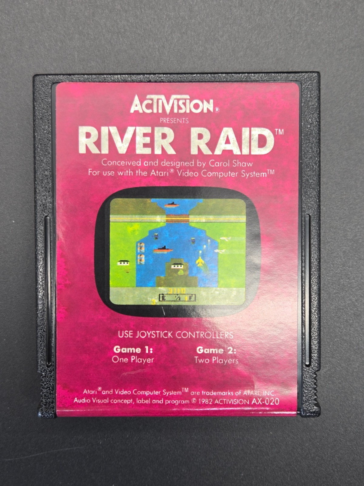 River Raid Atari 2600 Complete In Box w/ Manual 1982 Activision CIB