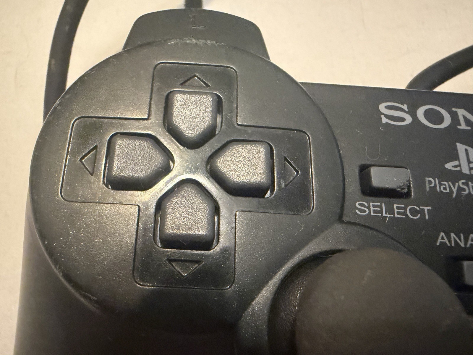 Sony PS2 BLACK Wired Controller OEM DualShock PlayStation 2 AUTHENTIC Untested
