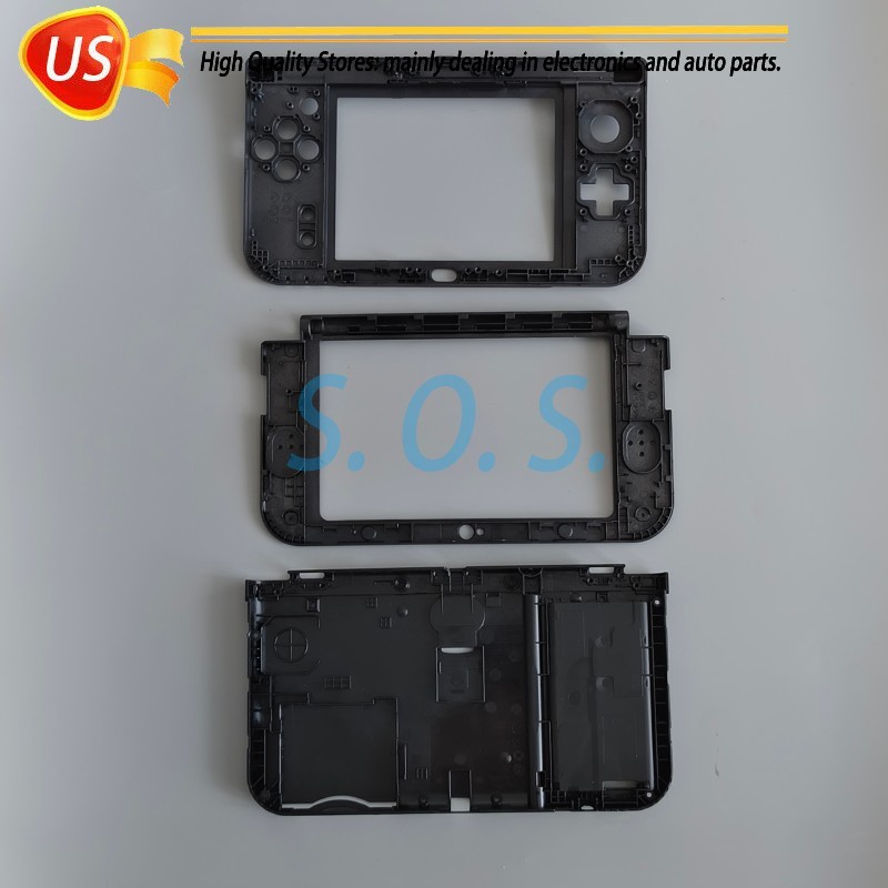 3in1 Top Bottom Middle Frame Housing Shell Case Battery Cover For New 3DS XL LL