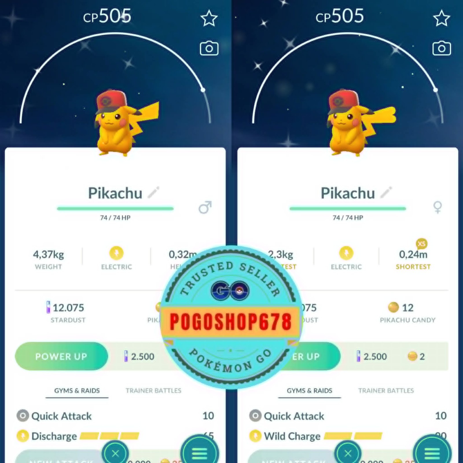 Pokémon PTC Go – Shiny Pikachu Hilbert’s Hat Go Tour 2026 ✨