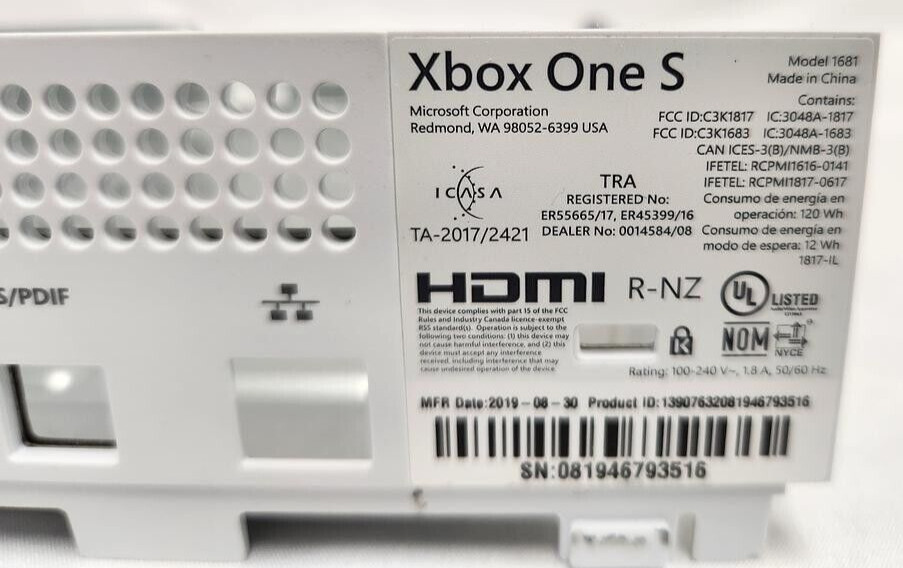 OEM Microsoft Metal Casing Housing Enclosure for Xbox One S SLIM Game Console