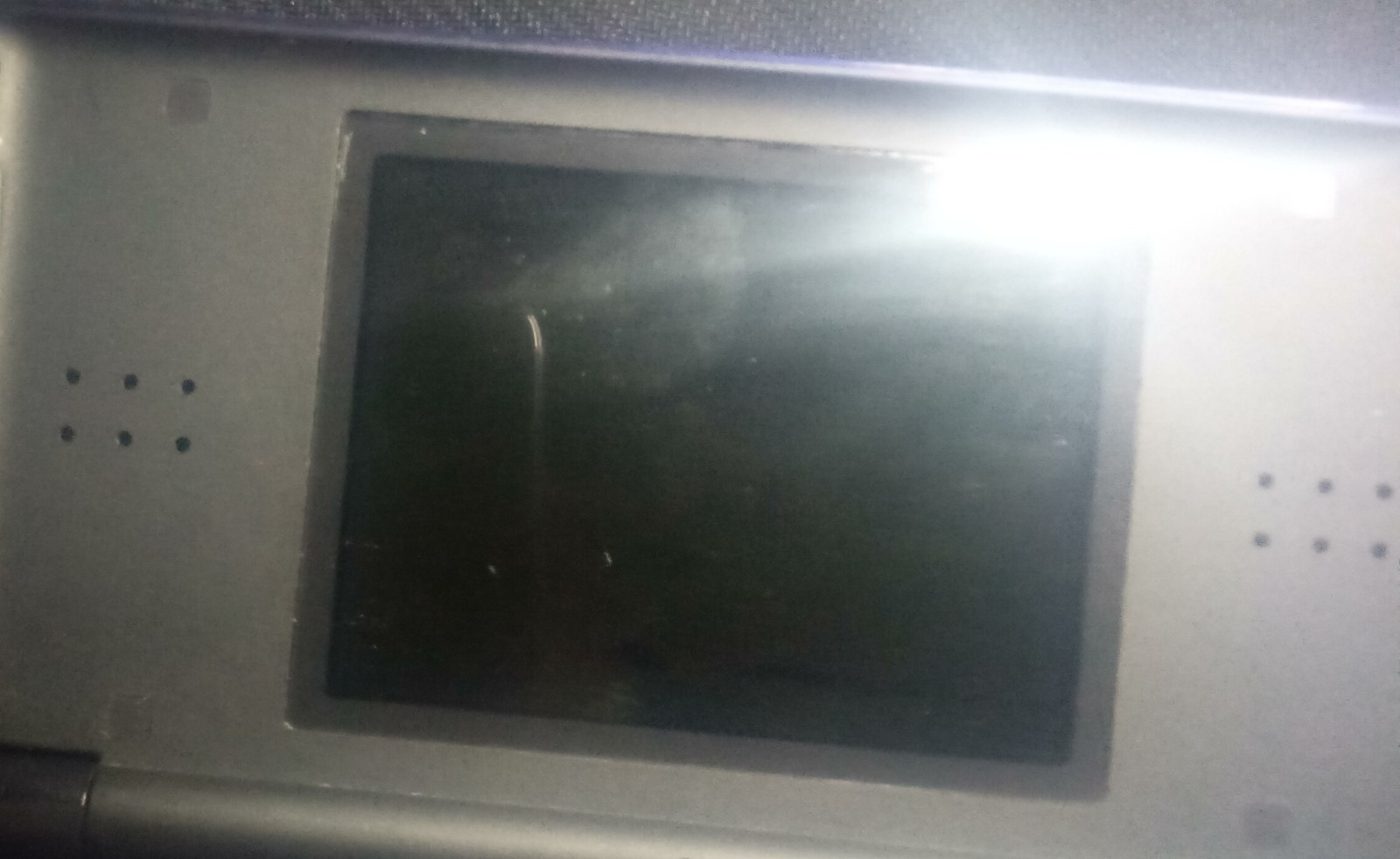 Nintendo DS Lite Blue Handheld Fully Functional With Defect Screen With Charger