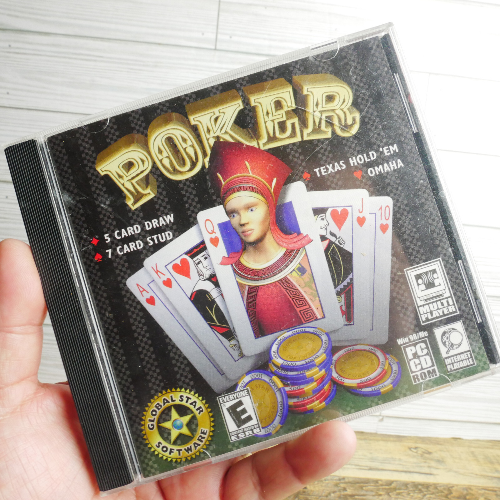 Poker Global Star Software Casino/Card Games Win 98/Me CD-ROM