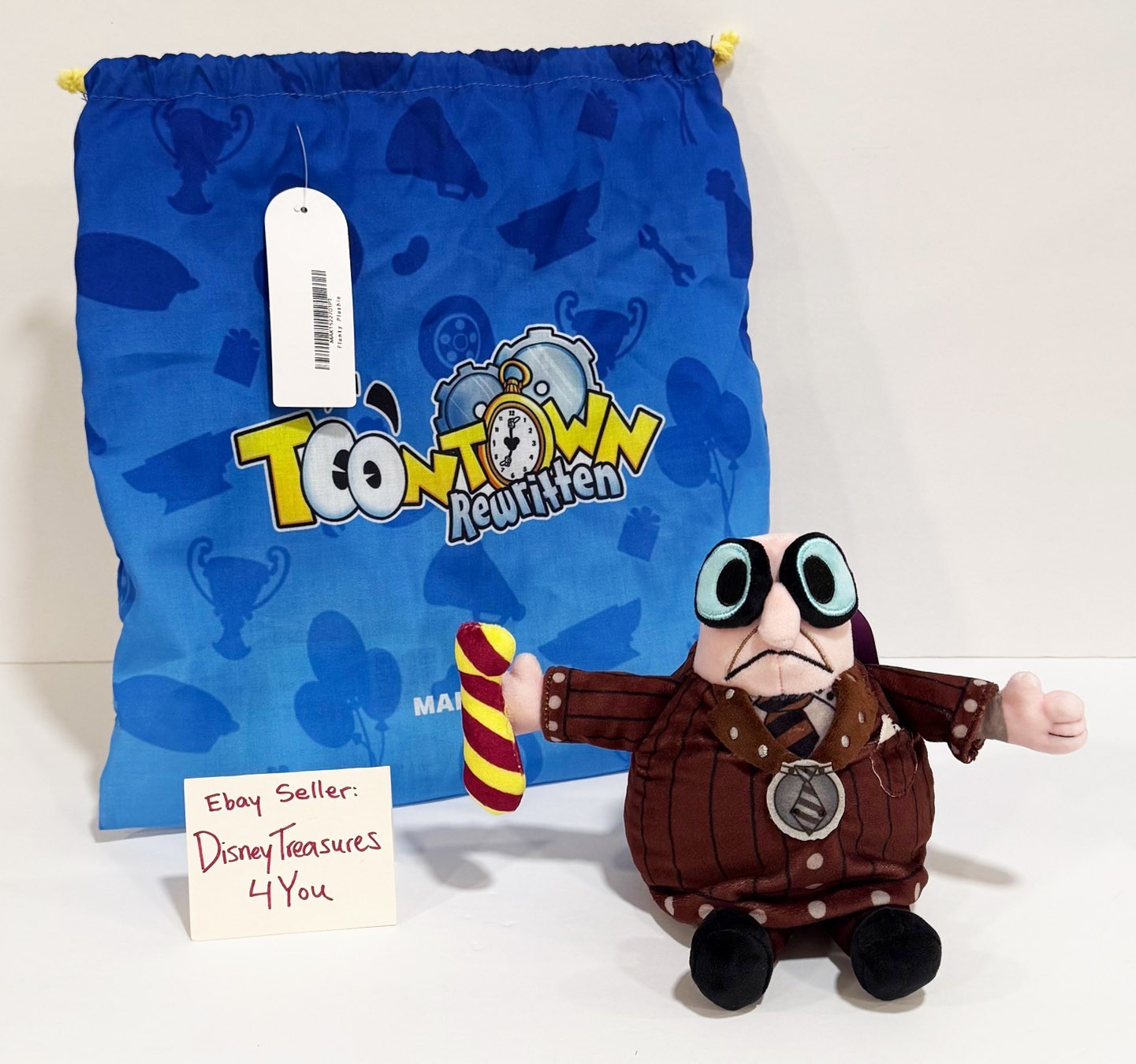 Disney Toontown Online Rewritten Flunky Plush Figure Makeship Plushie Rare NEW