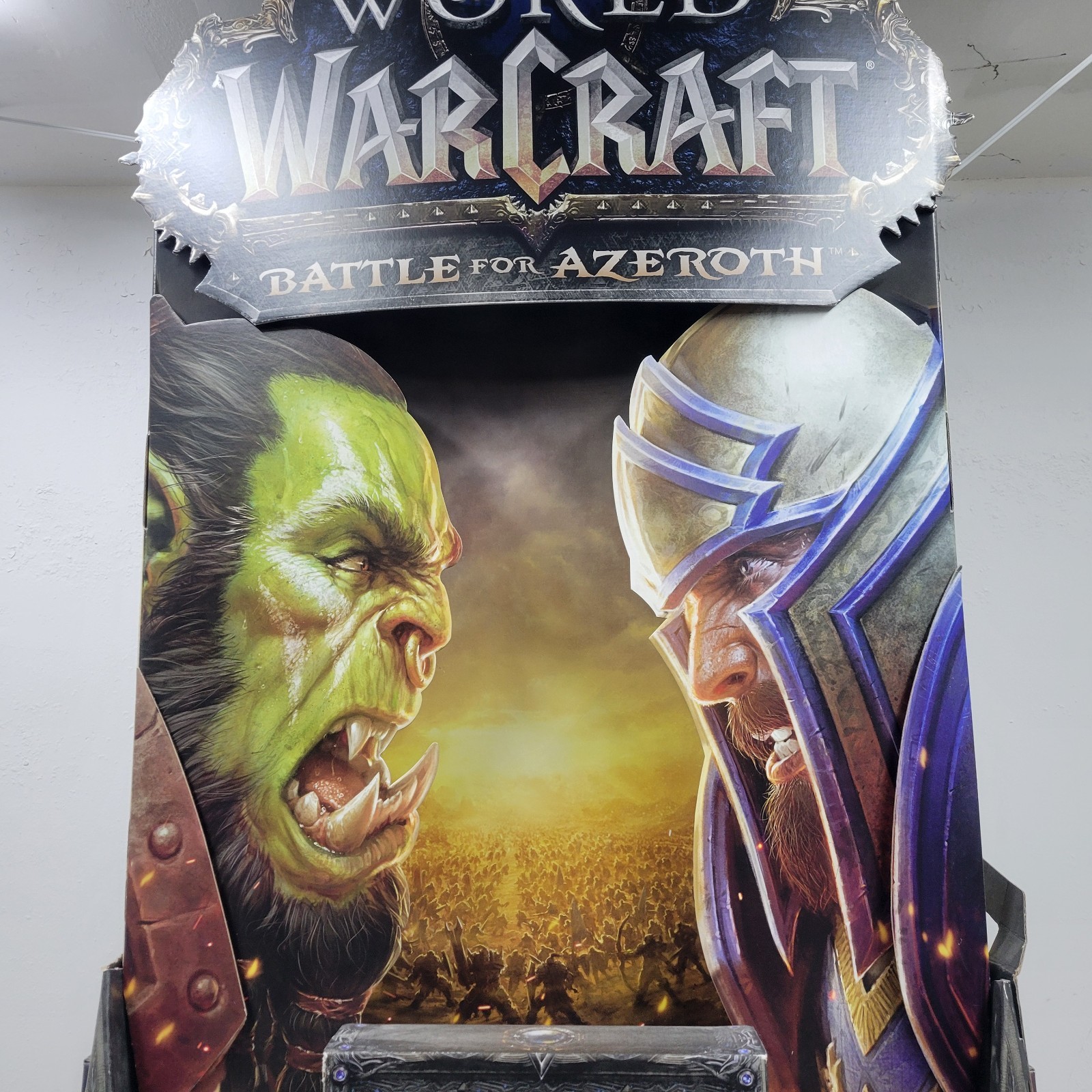 5ft WoW Battle Of Azeroth Game Stop Gaming Store 3D Display Promo World Warcraft
