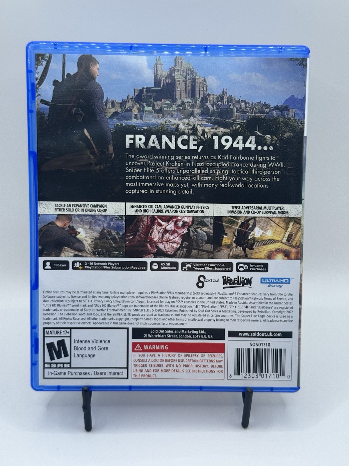Sniper Elite 5 France PS5 Video Game Sony PlayStation 5