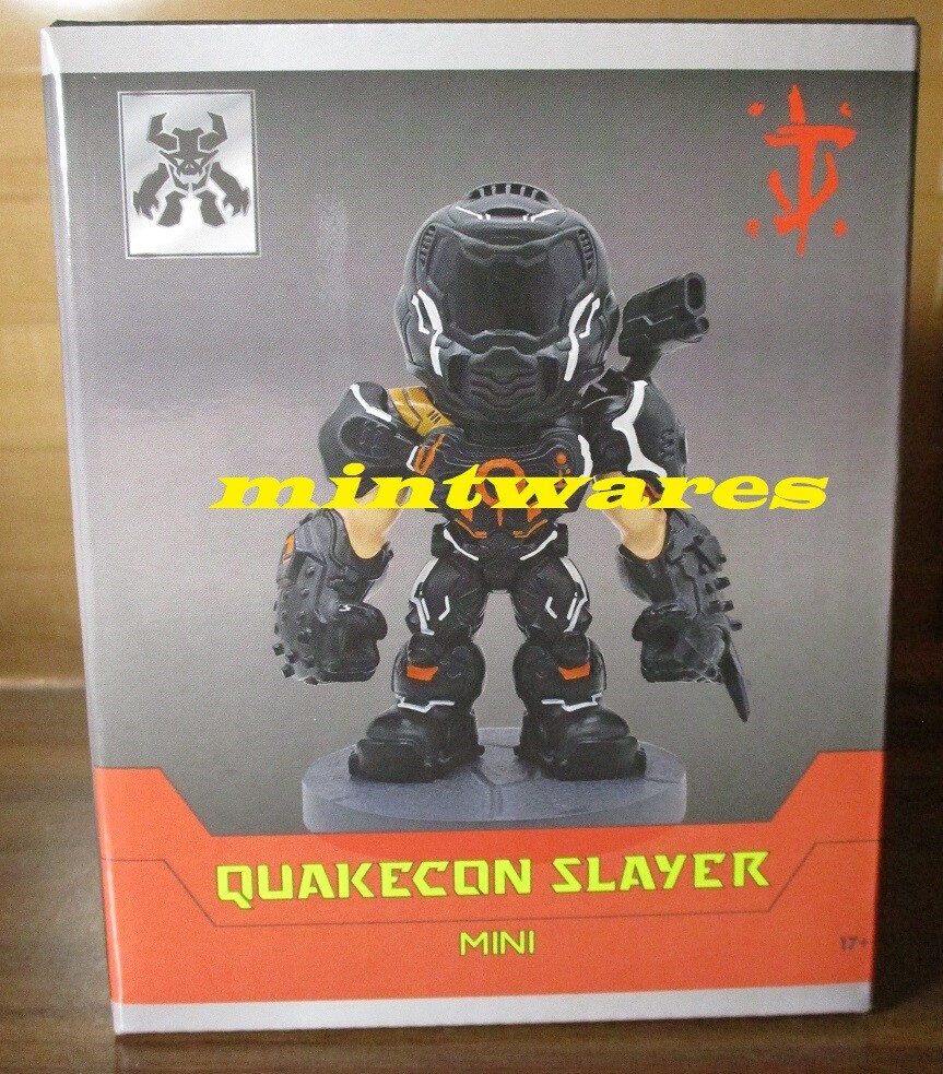 DOOM Eternal Doomguy Black QuakeCon Variant Mini Slayer Figure Sold Out 2022 NEW