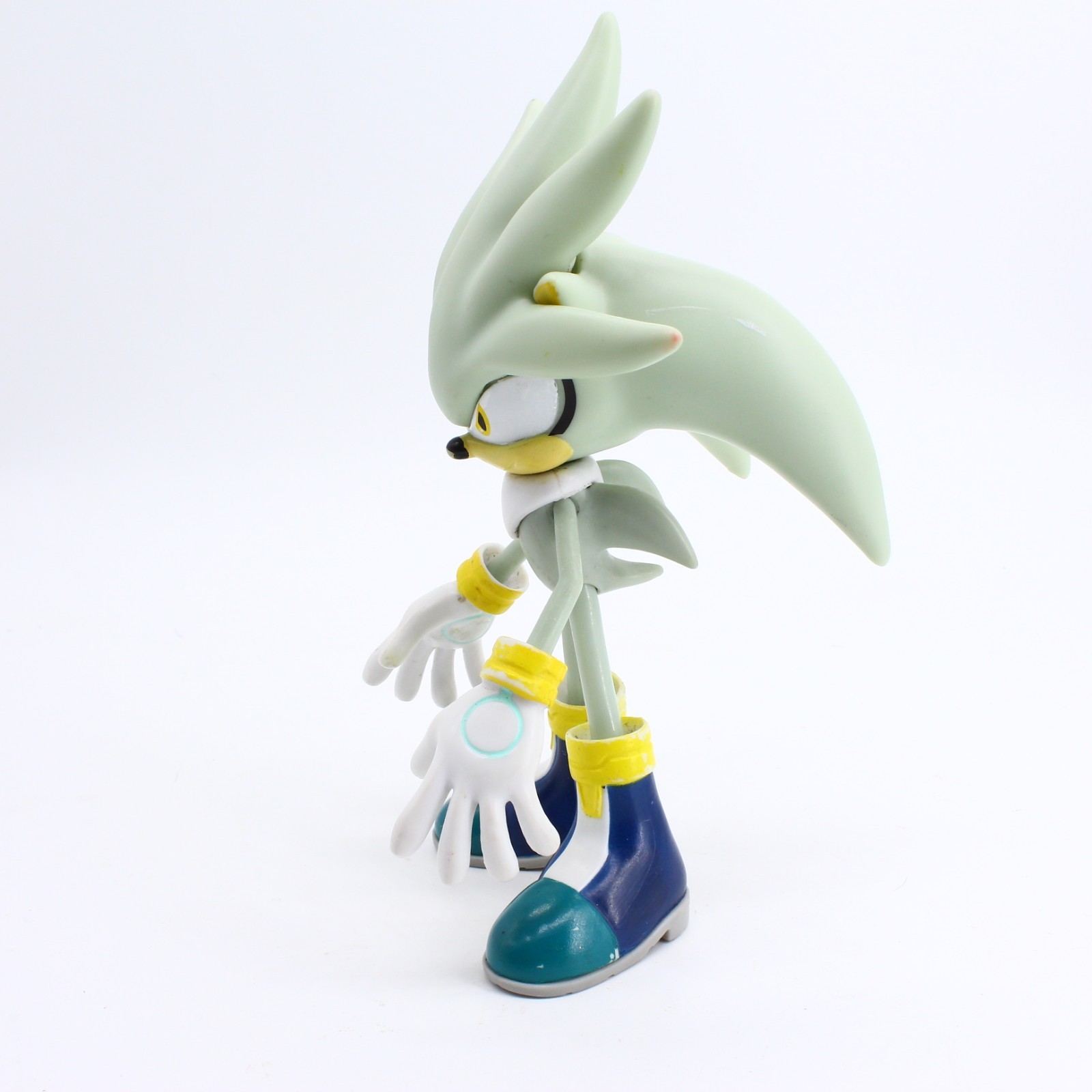 Jazwares Sonic the Hedgehog Silver 7” Super Poser Variant Figure – 2-Piece Head