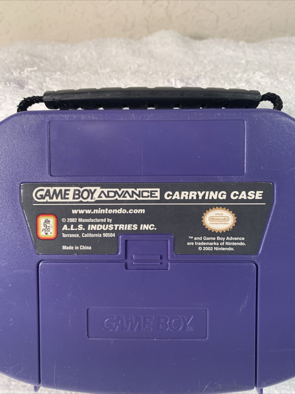 RARE Game Boy Advance Hard Shell Carrying Case 2002 ALS – Indigo Purple Readinfo