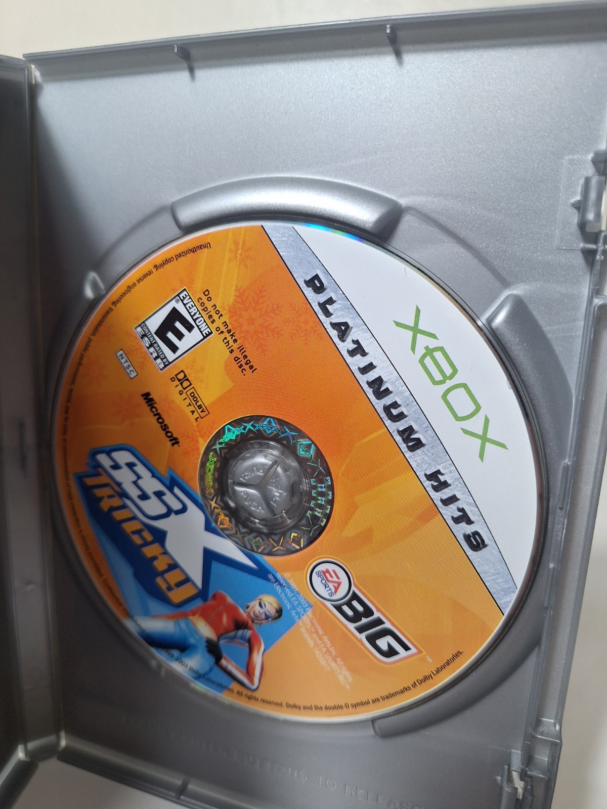 SSX Tricky Xbox Original EA Platinum Hits Vintage 2001 EA Sports With Case