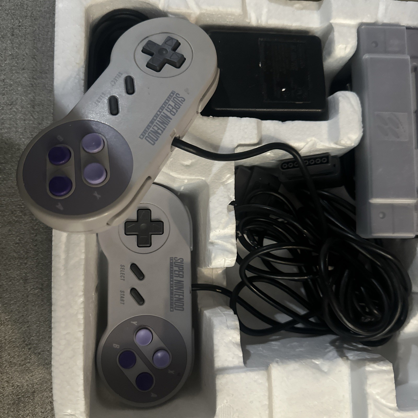 Super Nintendo SNES Console MARIO WORLD SET