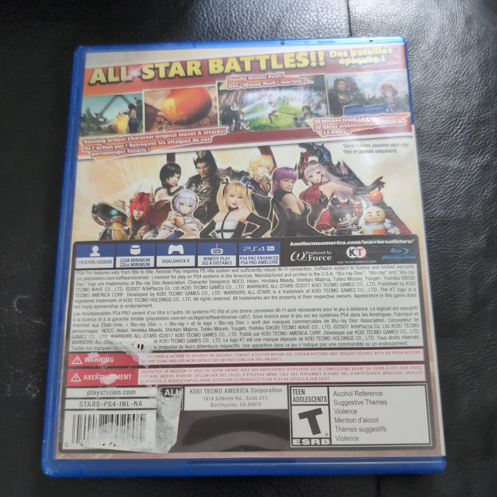Warriors All-Stars – Sony PlayStation 4