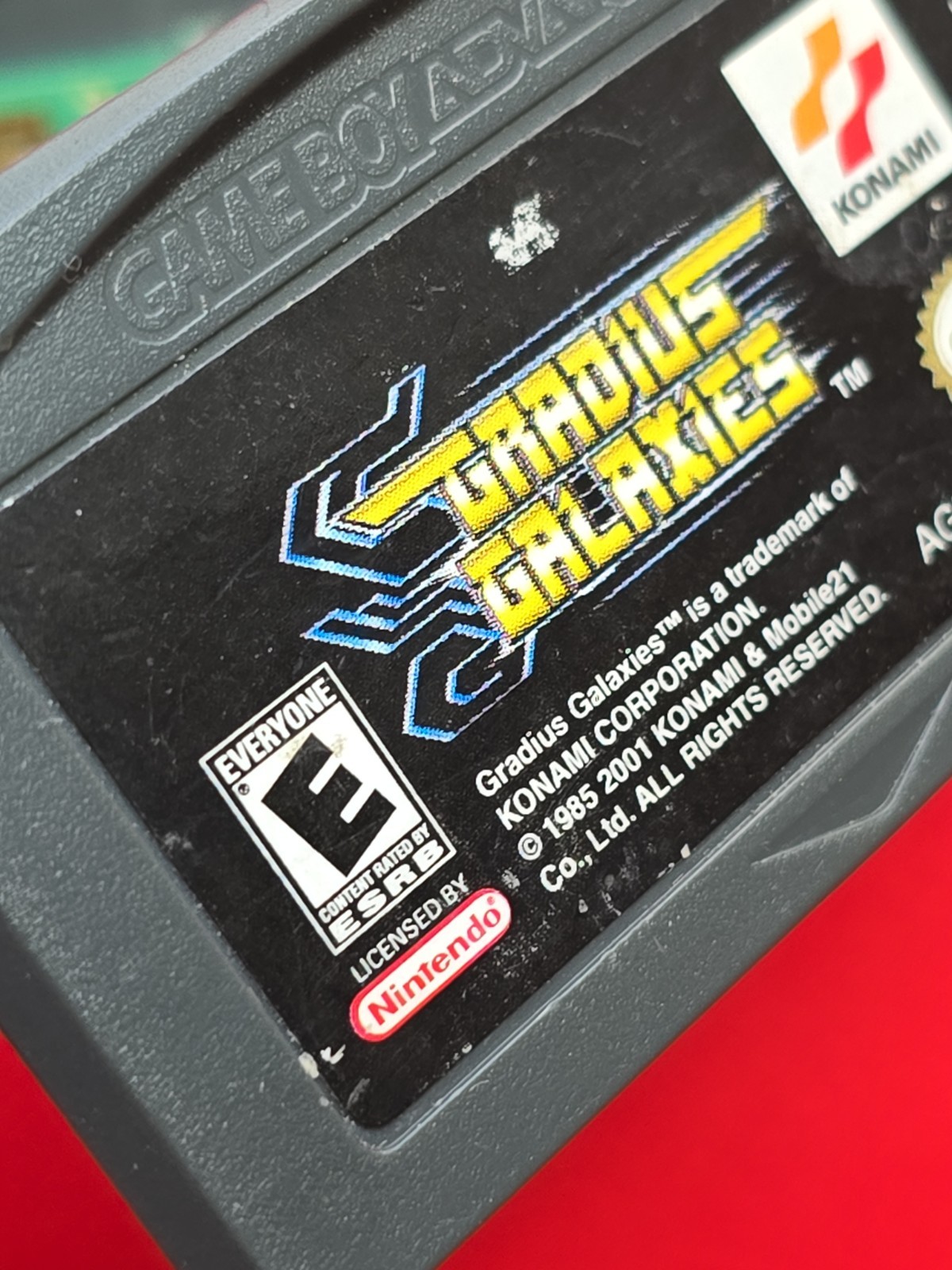 Gradius Galaxies Game Boy Advance Nintendo GBA Authentic Saves Atari Classic