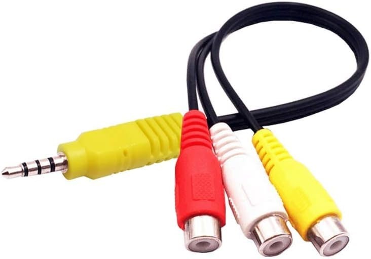 Versatile 3 RCA to 3.5mm Sony AV Adapter – Connect Game Consoles & More
