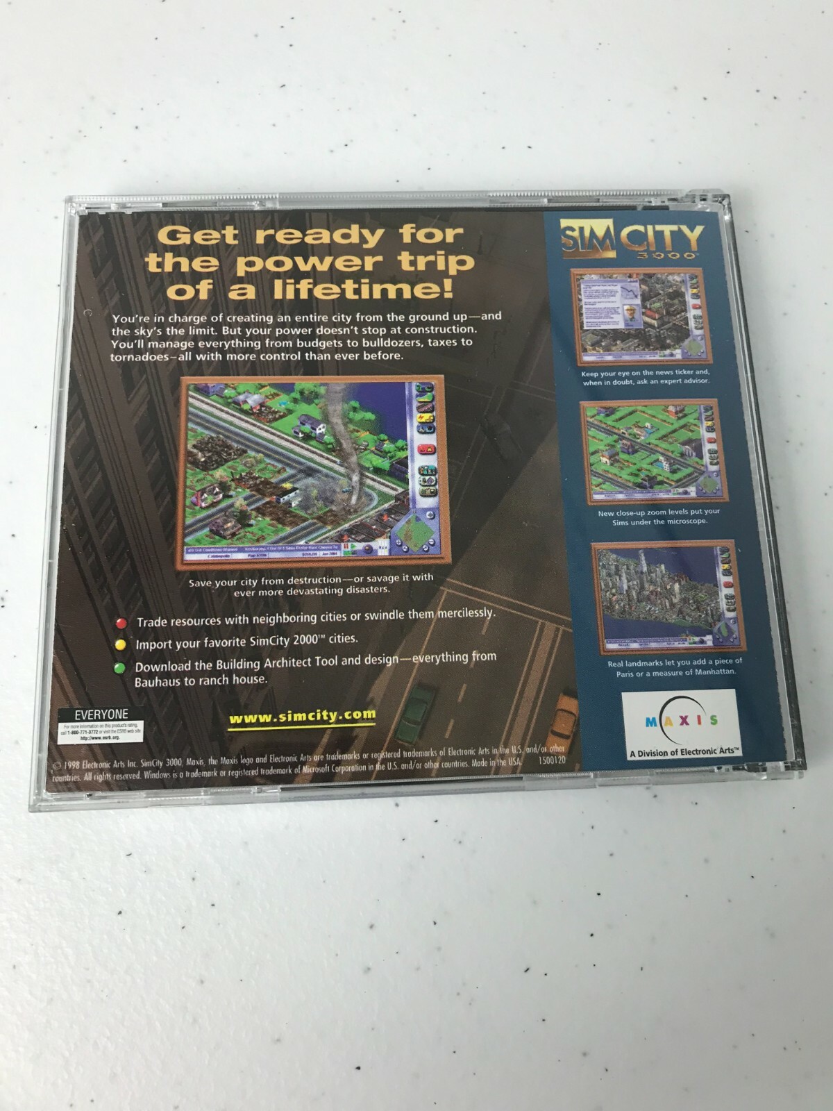 Sim City 3000 PC CD-ROM Computer Game Rating Pending