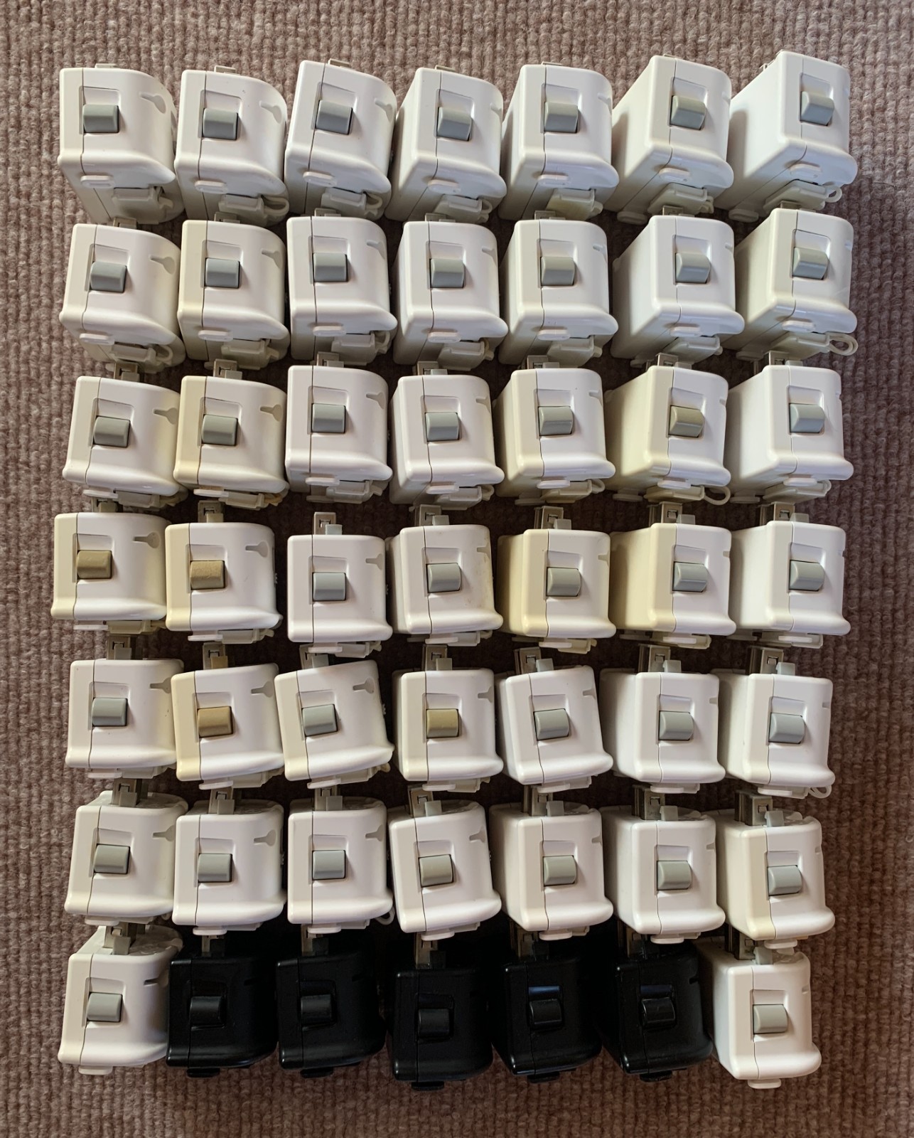 Nintendo Wii RVL-026 Motion Plus Remote Controller Adapter Attachment lot of 49