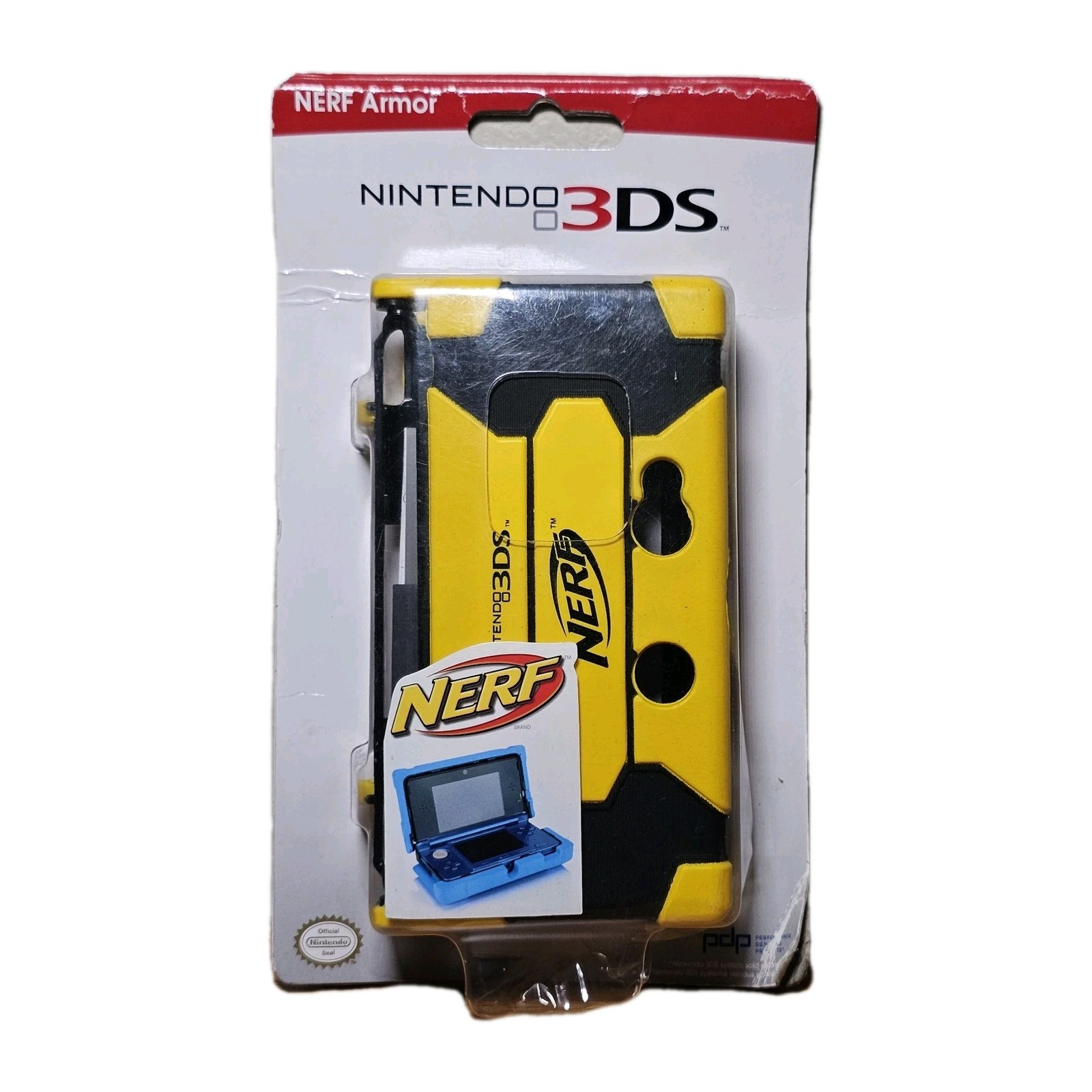 Nintendo 3DS NERF Protection Case Armor Yellow & Black DSI DS Lite NEW