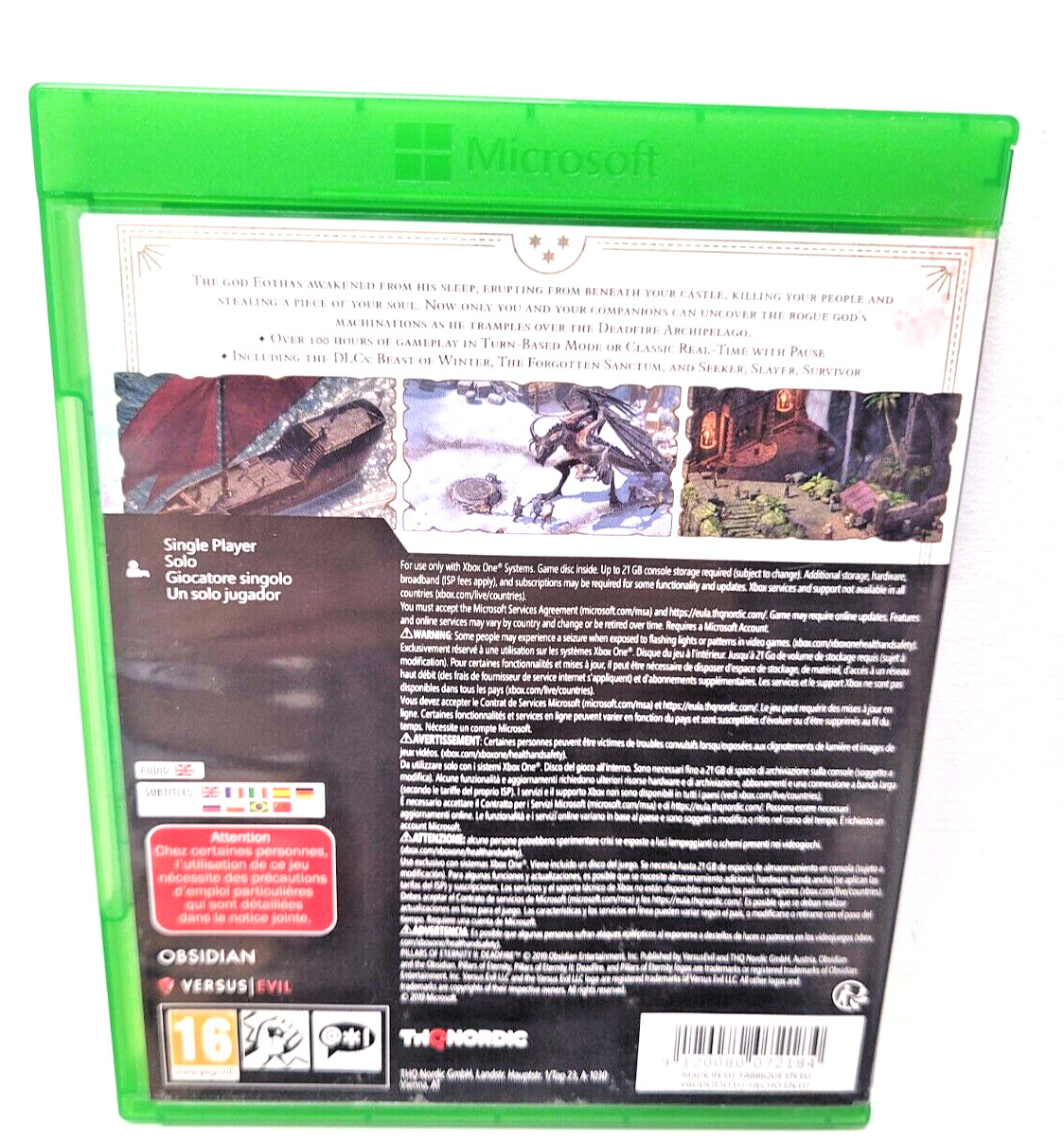 Pillars of Eternity II 2 Deadfire Ultimate Edition Xbox One Mint Disc Boxed