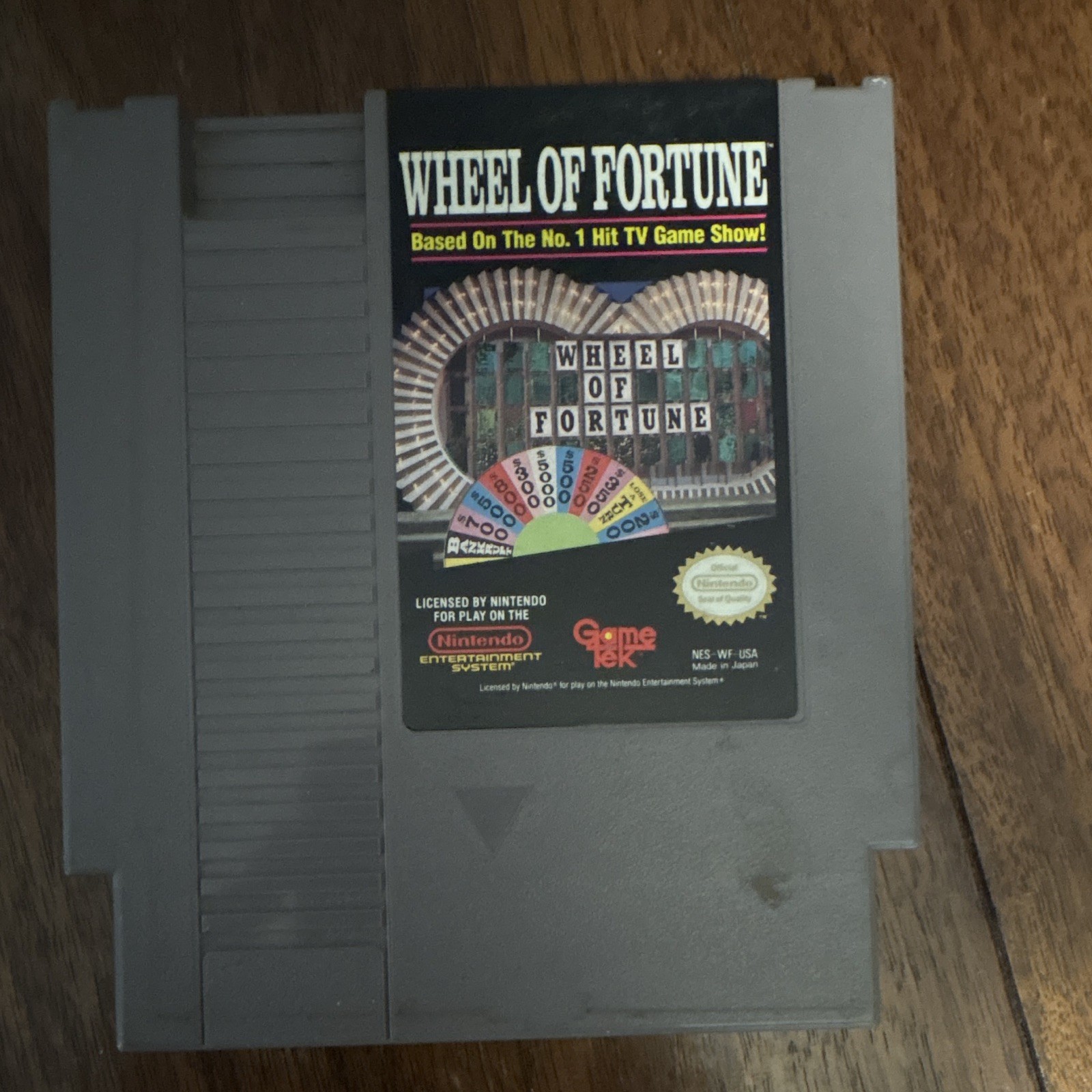 GameTek Wheel of Fortune (NES) Video Game Cartridge